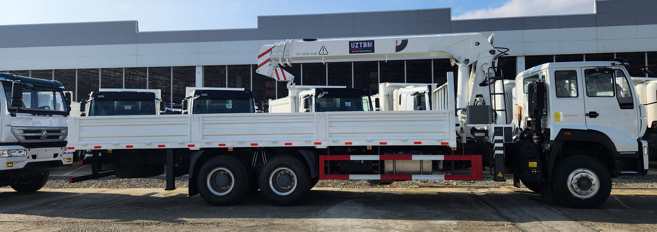 Бортовая автоплатформа с кран-манипулятором Homan-H5 6x4 - 10 т