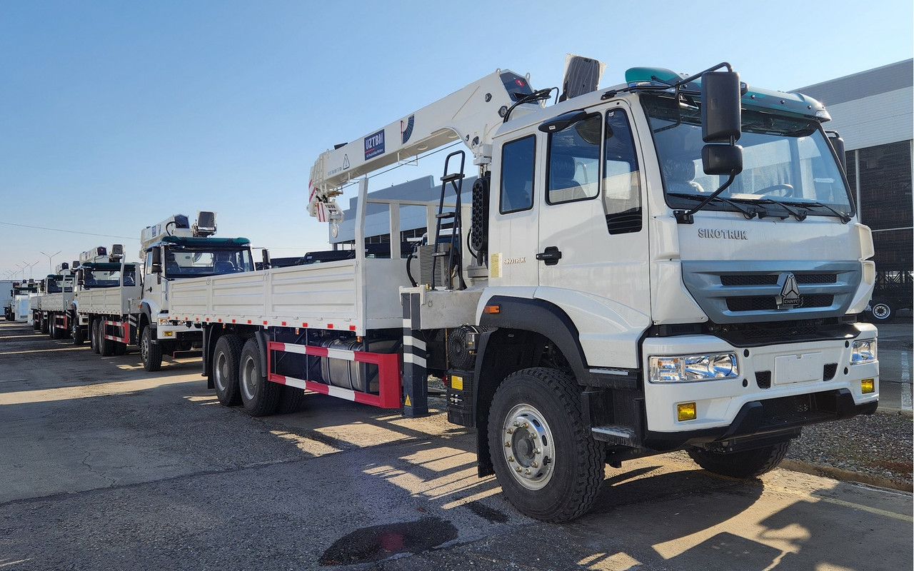 Бортовая автоплатформа с кран-манипулятором Homan-H5 6x4 - 10 т