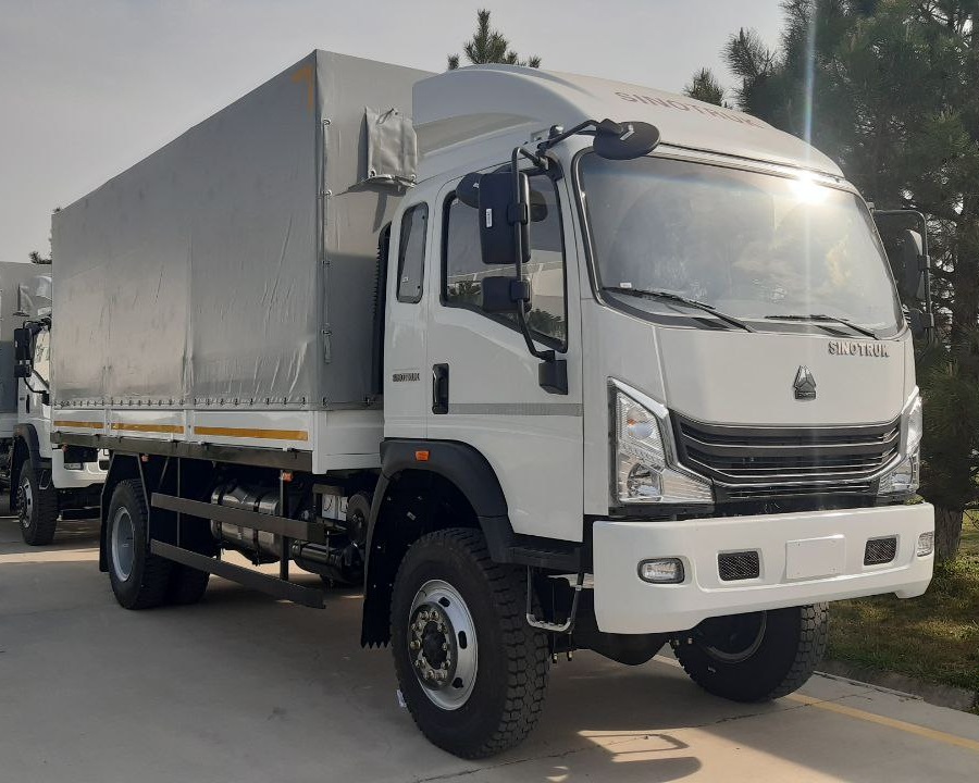 Бортовой автомобиль с тентом Howo-H3 4x4 - 8 т / 28 куб.м