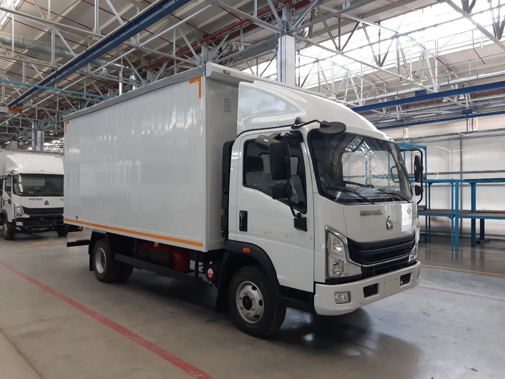 Цельнометаллический автофургон со сдвижной крышей Homan-H3 4x2 CNG - 6 т / 24 куб.м