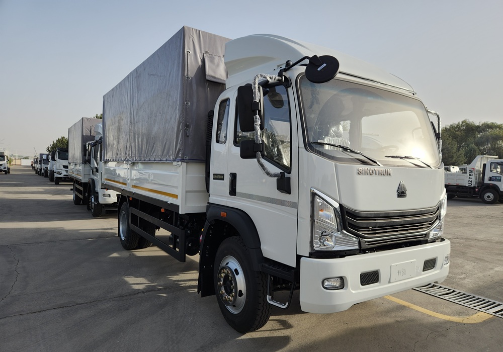 Бортовой автомобиль с тентом Howo-H3 4x2 - 8 т / 28 куб.м
