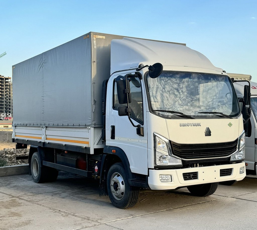Бортовой автомобиль с тентом Homan-H3 4x2 CNG - 6 т / 24 куб.м