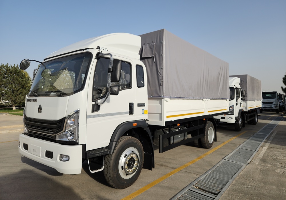 Бортовой автомобиль с тентом Howo-H3 4x2 - 8 т / 28 куб.м
