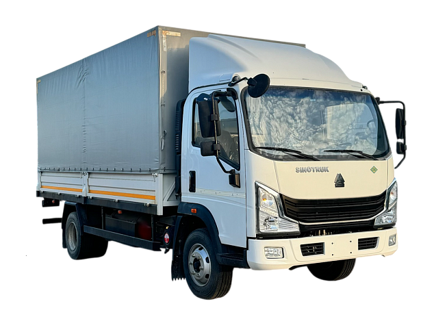 Бортовой автомобиль с тентом Homan-H3 4x2 CNG - 6 т / 24 куб.м