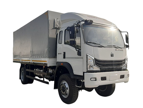 Бортовой автомобиль с тентом Howo-H3 4x4 - 8 т / 28 куб.м