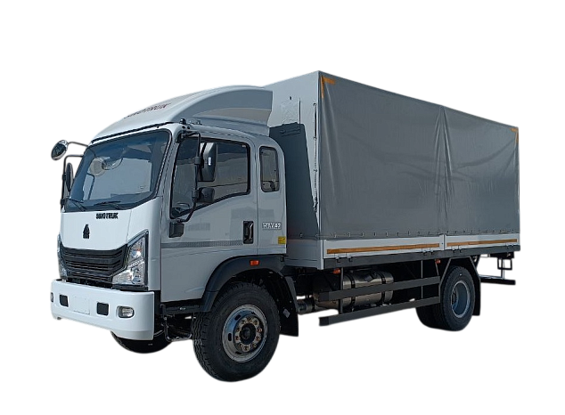 Бортовой автомобиль с тентом Howo-H3 4x2 - 8 т / 28 куб.м
