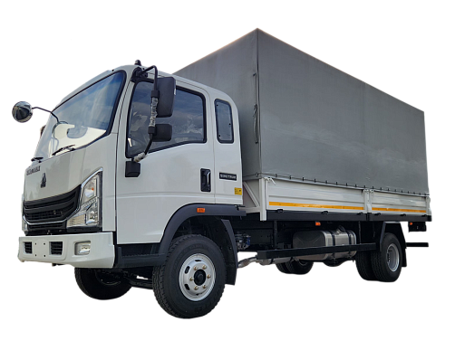 Бортовой автомобиль с тентом Homan-H3 4x2 - 6 т / 24 куб.м
